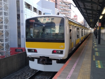 亀戸駅から両国駅の乗車記録(乗りつぶし)写真