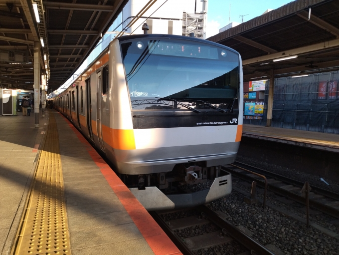 鉄道乗車記録の写真:乗車した列車(外観)(2)        「吉祥寺からは快速表示が消えるんですね　(…って見えませんが)」