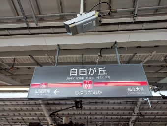 自由が丘駅から横浜駅の乗車記録(乗りつぶし)写真