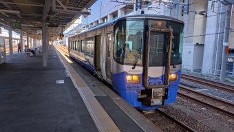 糸魚川駅から市振駅の乗車記録(乗りつぶし)写真