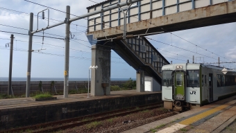 余目駅から坂町駅の乗車記録(乗りつぶし)写真