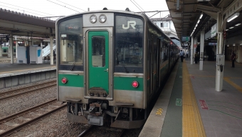福島駅から郡山駅の乗車記録(乗りつぶし)写真