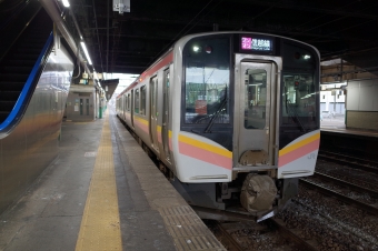 長岡駅から米山駅の乗車記録(乗りつぶし)写真