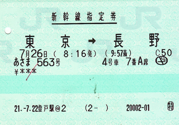 鉄道乗車記録の写真:きっぷ(1)     