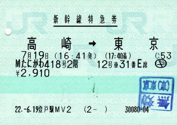 鉄道乗車記録の写真:きっぷ(1)     