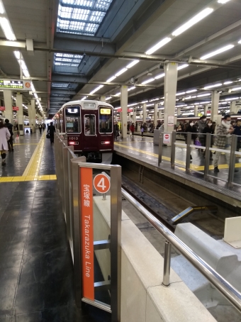 清荒神駅から大阪梅田駅の乗車記録(乗りつぶし)写真