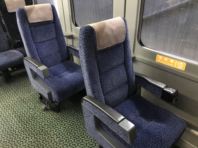 鉄道乗車記録の写真:車内設備、様子(7)     「3号車　車椅子スペース(指定席)」