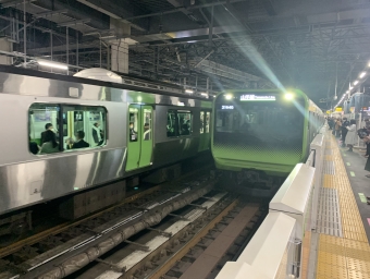 新橋駅から東京駅の乗車記録(乗りつぶし)写真