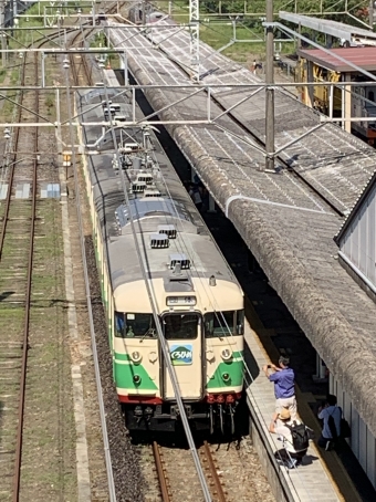 軽井沢駅から黒姫駅の乗車記録(乗りつぶし)写真