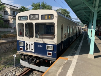 別所温泉駅から上田駅の乗車記録(乗りつぶし)写真