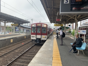 近鉄蟹江駅から近鉄名古屋駅の乗車記録(乗りつぶし)写真