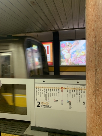 栄駅から伏見駅の乗車記録(乗りつぶし)写真