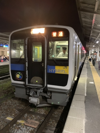 小諸駅から中込駅の乗車記録(乗りつぶし)写真