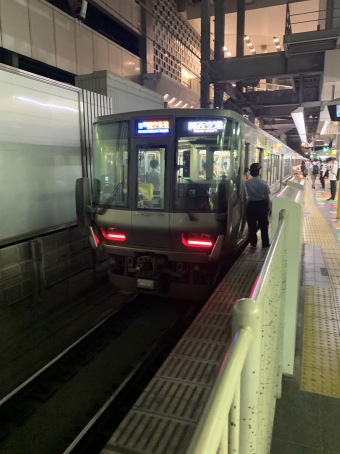 大阪駅から日根野駅の乗車記録(乗りつぶし)写真
