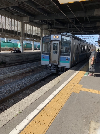 篠ノ井駅から松本駅の乗車記録(乗りつぶし)写真