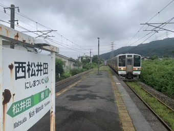 西松井田駅から高崎駅の乗車記録(乗りつぶし)写真