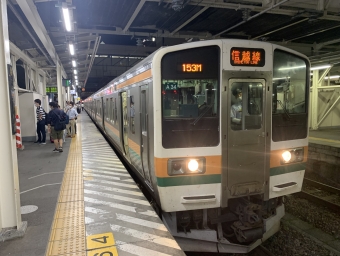 高崎駅から西松井田駅の乗車記録(乗りつぶし)写真