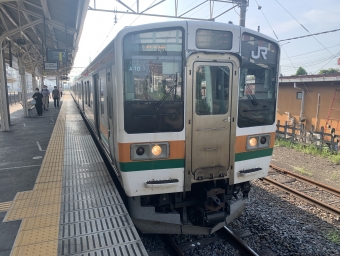 足利駅から山前駅:鉄道乗車記録の写真