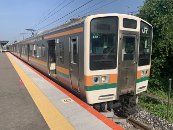 山前駅から栃木駅の乗車記録(乗りつぶし)写真