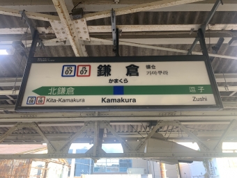 鎌倉 写真:駅名看板