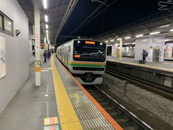 赤羽駅から高崎駅の乗車記録(乗りつぶし)写真