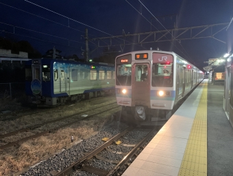 小淵沢駅から岡谷駅の乗車記録(乗りつぶし)写真