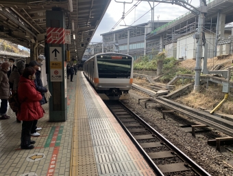 四ツ谷駅から御茶ノ水駅の乗車記録(乗りつぶし)写真