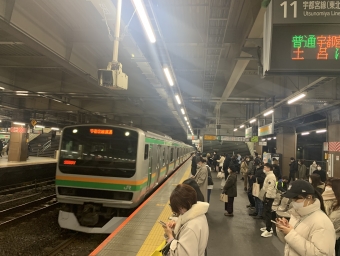 大宮駅から蓮田駅の乗車記録(乗りつぶし)写真