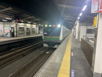 古河駅から小金井駅の乗車記録(乗りつぶし)写真