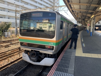 新宿駅から大船駅の乗車記録(乗りつぶし)写真