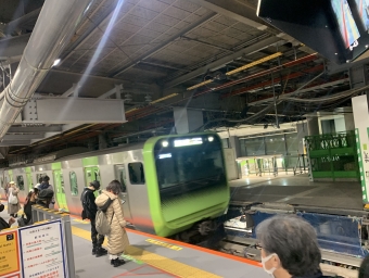渋谷駅から原宿駅の乗車記録(乗りつぶし)写真