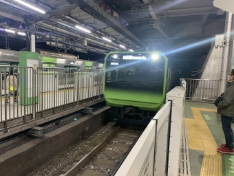 原宿駅から高田馬場駅の乗車記録(乗りつぶし)写真