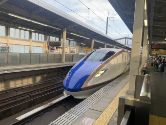 上田駅から上野駅の乗車記録(乗りつぶし)写真