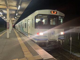 梁川駅から福島駅の乗車記録(乗りつぶし)写真