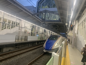 軽井沢駅から飯山駅の乗車記録(乗りつぶし)写真