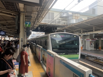 横浜駅から新横浜駅の乗車記録(乗りつぶし)写真