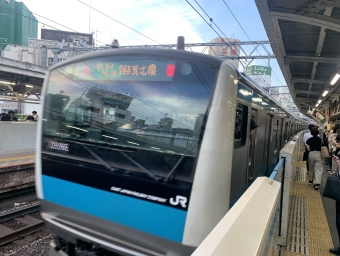 根岸駅から神田駅の乗車記録(乗りつぶし)写真