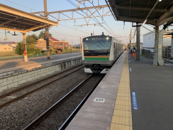 神保原駅から本庄駅の乗車記録(乗りつぶし)写真
