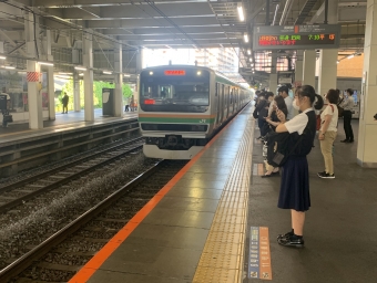 上尾駅から浦和駅の乗車記録(乗りつぶし)写真