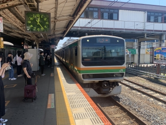 鴻巣駅から熊谷駅の乗車記録(乗りつぶし)写真