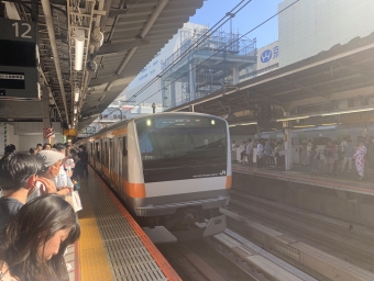 新宿駅から青梅駅の乗車記録(乗りつぶし)写真