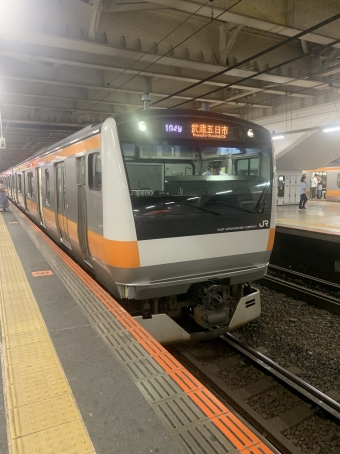 武蔵五日市駅から立川駅の乗車記録(乗りつぶし)写真