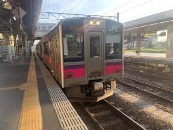 秋田駅から新庄駅の乗車記録(乗りつぶし)写真