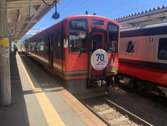 喜多方駅から西若松駅:鉄道乗車記録の写真