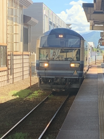 西若松駅から会津若松駅の乗車記録(乗りつぶし)写真