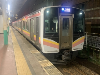 長岡駅から越後湯沢駅の乗車記録(乗りつぶし)写真