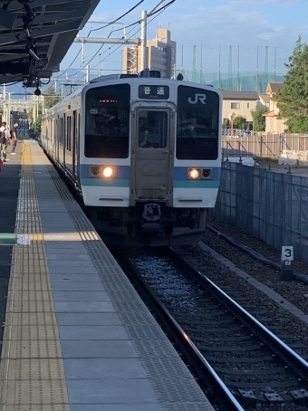 村井駅から松本駅の乗車記録(乗りつぶし)写真