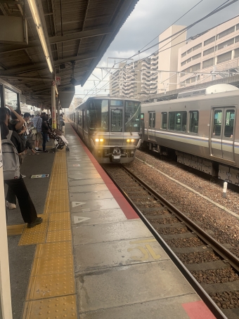 草津駅から姫路駅の乗車記録(乗りつぶし)写真