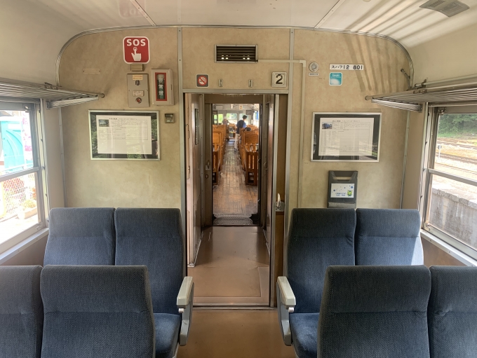 鉄道乗車記録の写真:車内設備、様子(7)        「控車（2号車、スハフ12-801）」