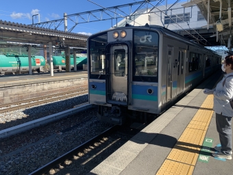 篠ノ井駅から松本駅の乗車記録(乗りつぶし)写真